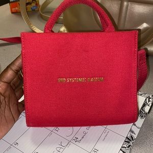 Red ESR TOTE (End Systemic Racism) Brandon Blackwood tote